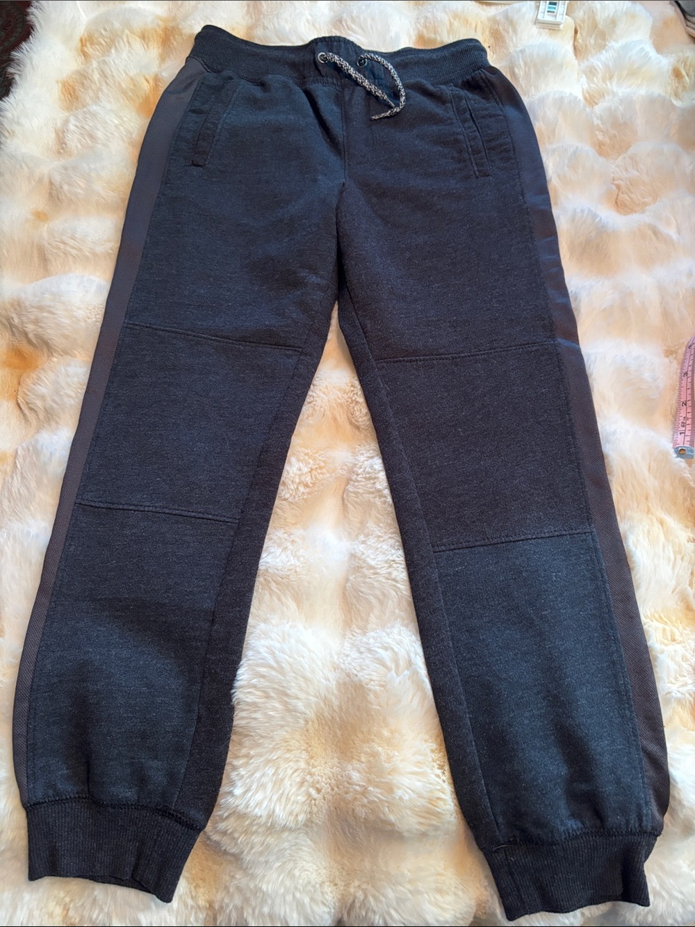 Cat & Jack Dark Gray/Black Kids Sweat Joggers with Side Panels